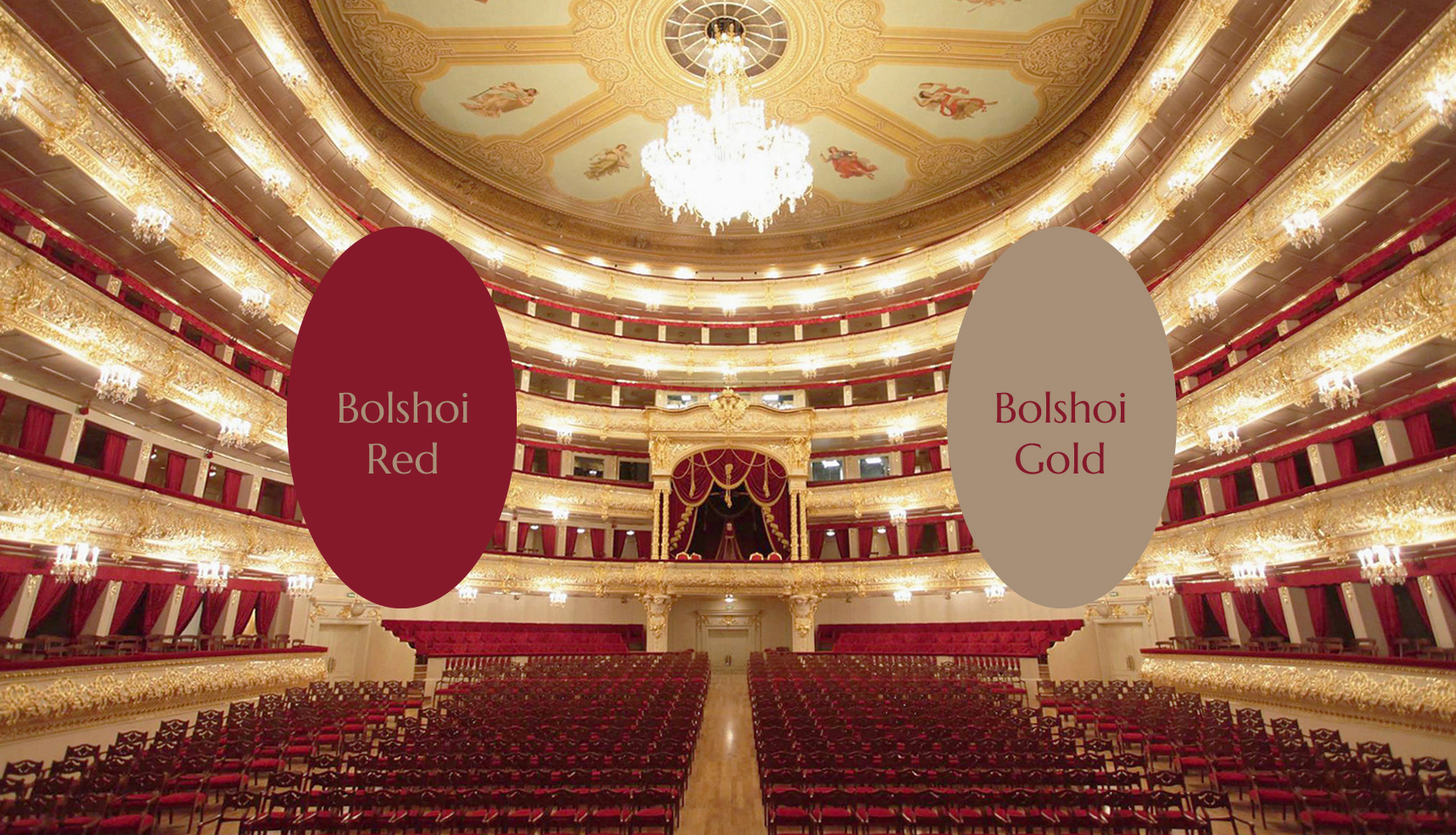 Палитра бренда — Bolshoi Red и Bolshoi Gold